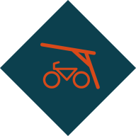Covered bicycle storage